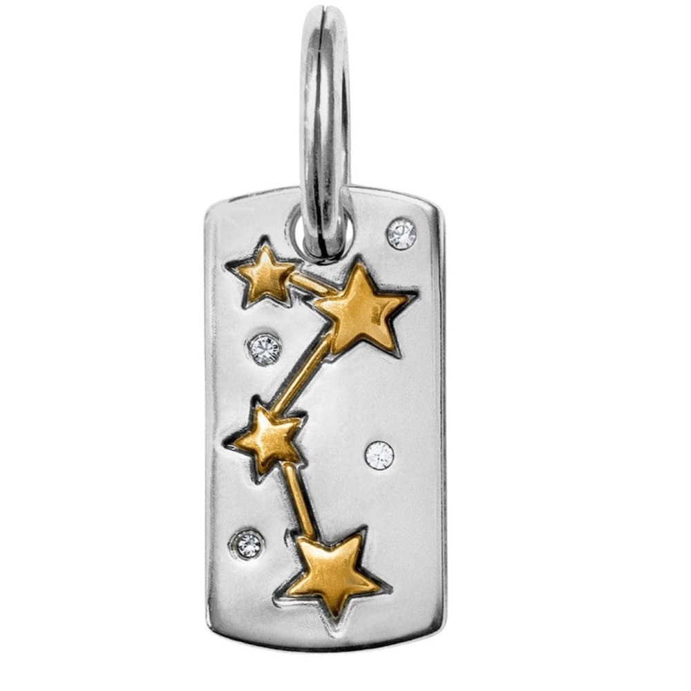 Brighton My Hero Charm Silver Tone with Golden Stars
